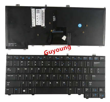Клавиатура для ноутбука DELL Latitude E7440 E7420 E7240 E7420D с английской подсветкой |