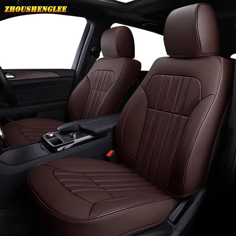 BROWN Изготовленный На Заказ Кожаный чехол для автокресла LEXUS RX270 RX350 RX450h RX300 RX330 RX400h RX200 NX200 NX300 NX300h чехол для автосидений - Название цвета: BROWN