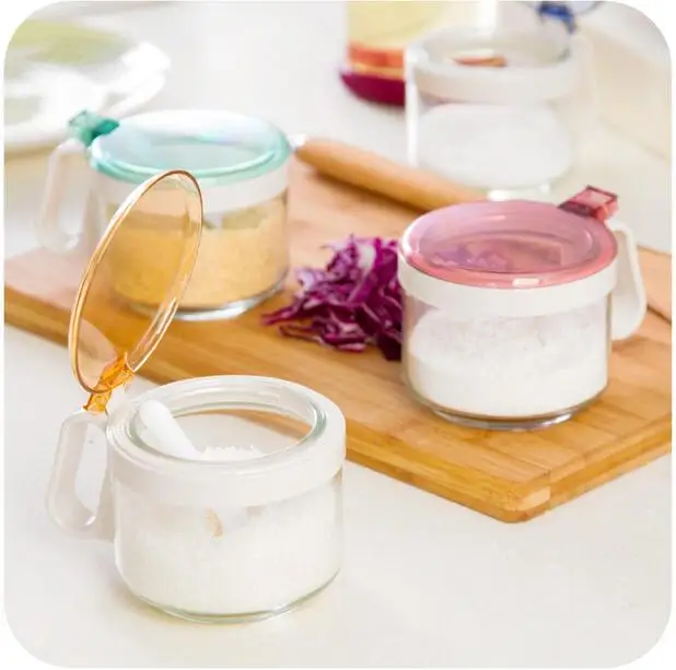 Стеклянная бутылка для специй с горячей крышкой банка кухонные принадлежности