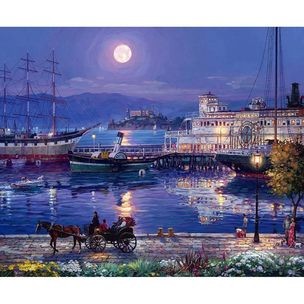 Numbered Paintings19 Пейзаж DIY краски по номерам Pintura por Numero картины по номерам Pintar por Numeros Pintura Numerada - Цвет: Numbered Paintings19
