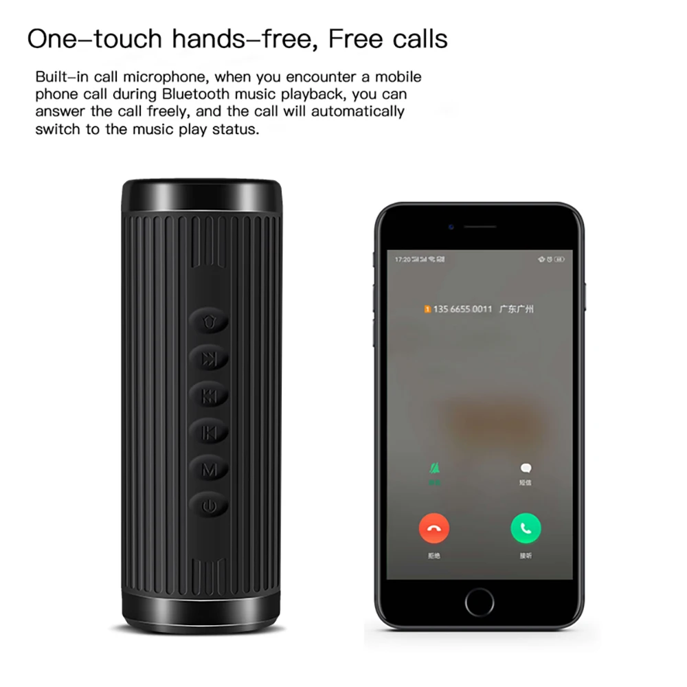 Bluetooth-Колонка BT03 Беспроводная с большим внешним аккумулятором и