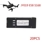 20 шт. Оригинальная батарея для Eachine E58 JY019 S168 RC Quadcopter запасные части DS 721855 3,7 V 500mAH Lipo батарея для RC Drone