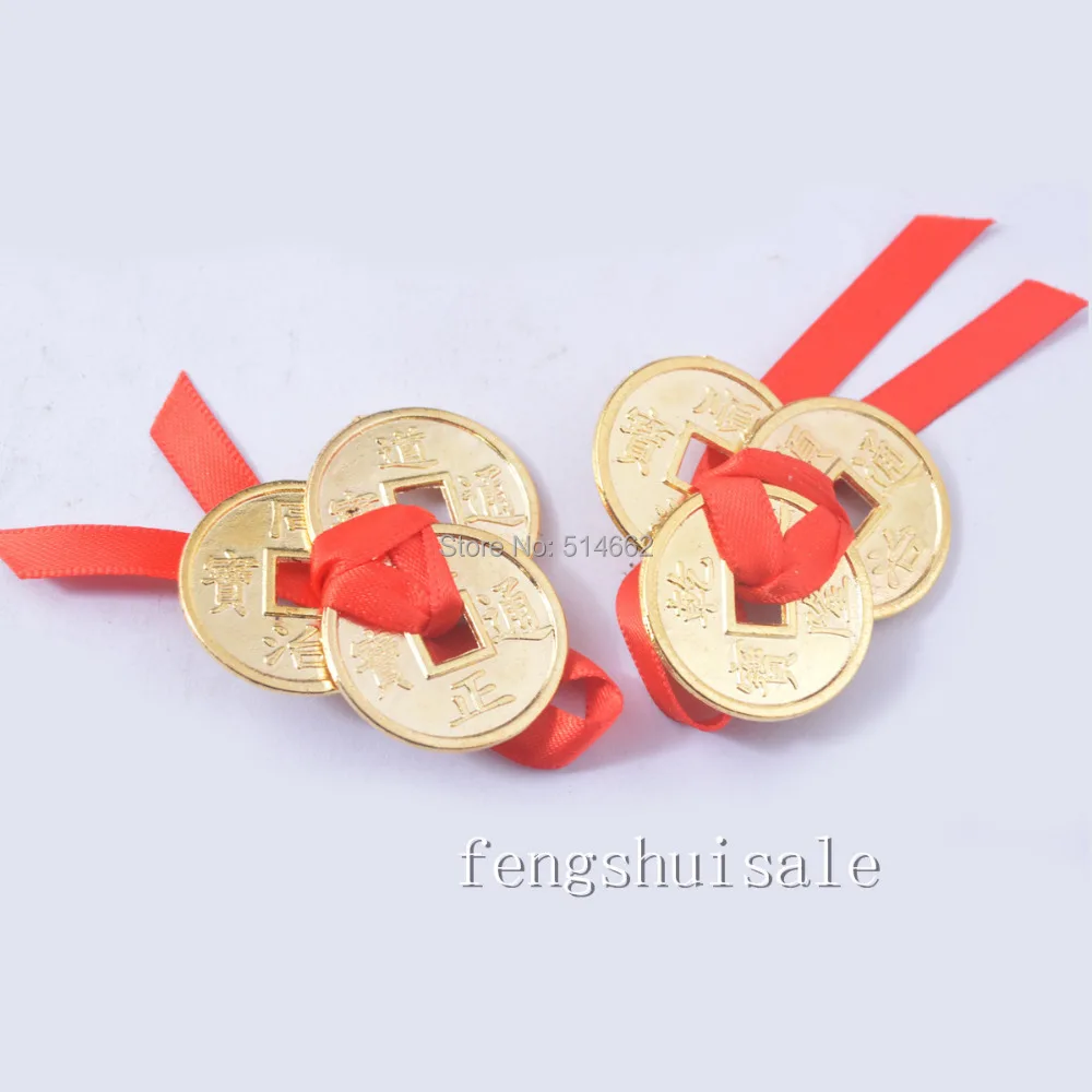 3 шт. Fengshui знаменитые монеты I Ching золотистый дракон и peonix | Дом сад