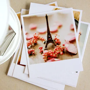 Бумажные карты Polaroid (18 шт./компл.) Ландшафтная открытка с Парижем подарочная