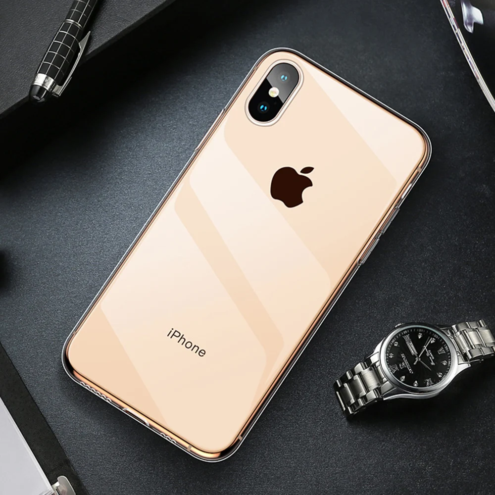 Heyytle ультра тонкий прозрачный чехол для телефона iPhone 8 7 6 6s Plus X XS max XR s 8Plus Мягкий