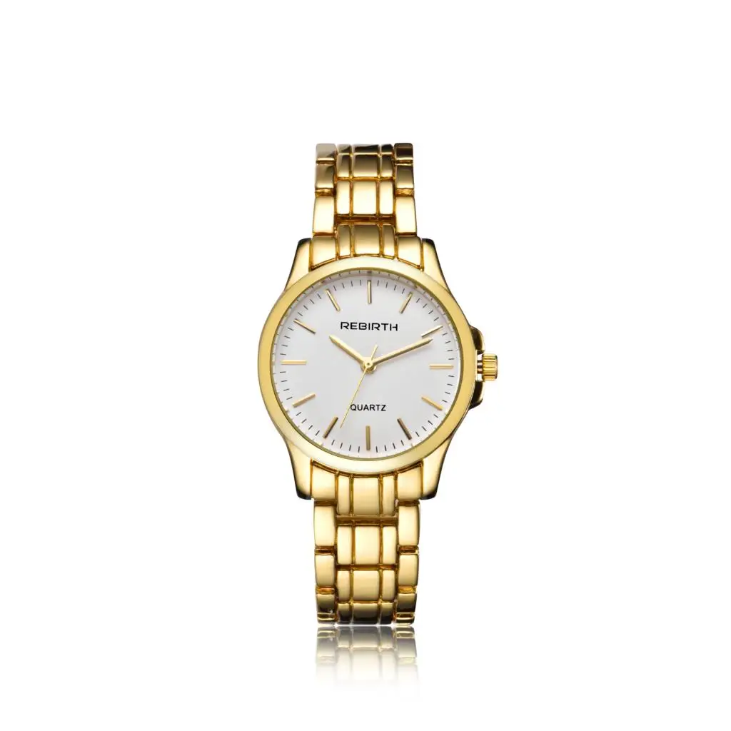 REBIRTH Luxury Women Watch Brands Crystal Sliver Dial Fashion Design Bracelet Watches Ladies Wrist Relogio | Наручные часы