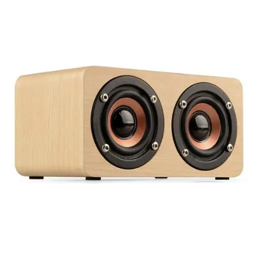 Bluetooth Speaker Wooden Wireless Portable HiFi with TF card Bass Loudspeakers free shipping | Электроника