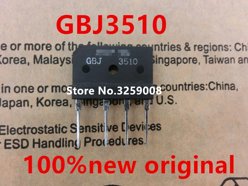 

GBJ3510 100% new imported original 10PCS