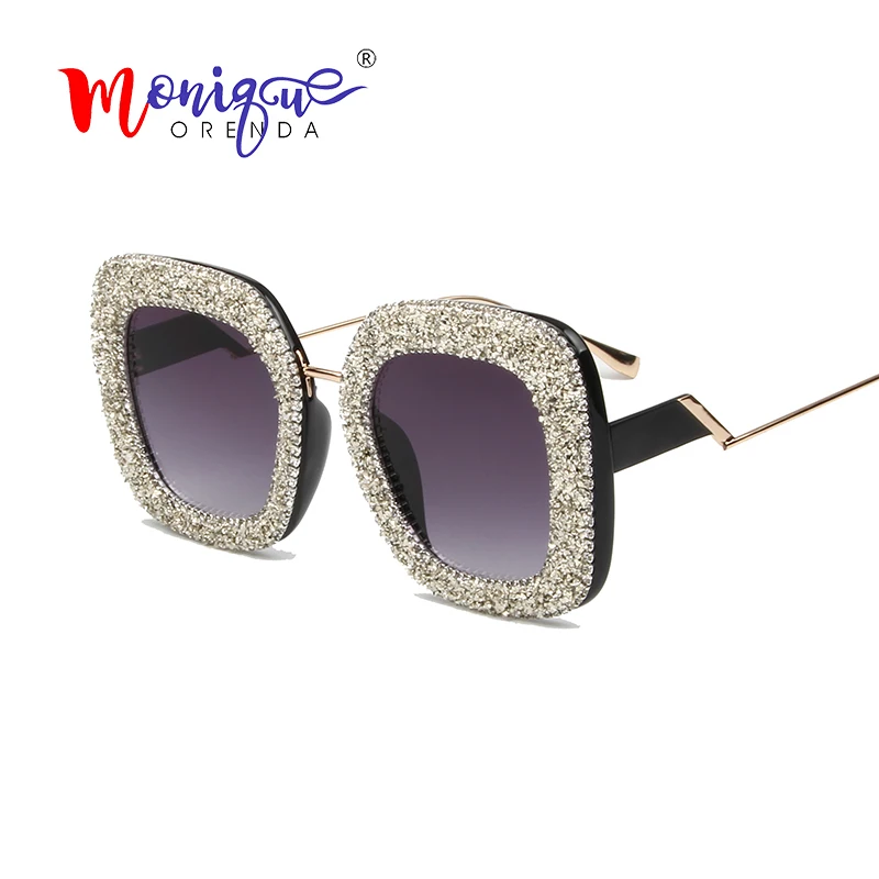 2019 негабаритных солнцезащитные очки для женщин роскошный красный маленький