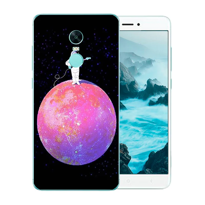 Phone Cases For Xiaomi Redmi Note 4X Soft Back Cover Space World Pattern for 4 Global Version Coque Anti Knock Funda |