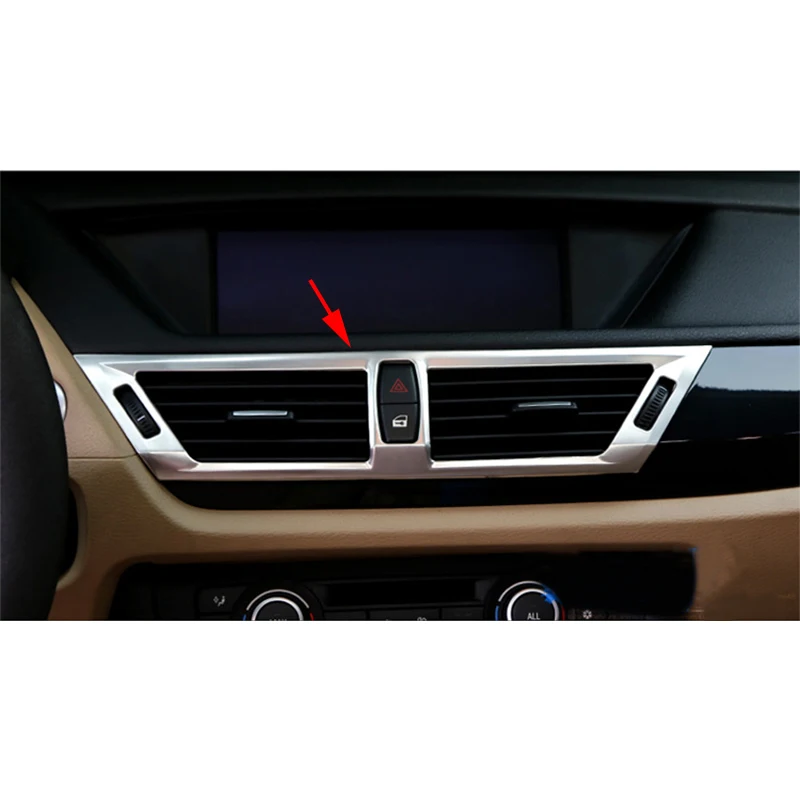 3x хром пластины Нержавеющая сталь сбоку кондиционер + центральной консоли