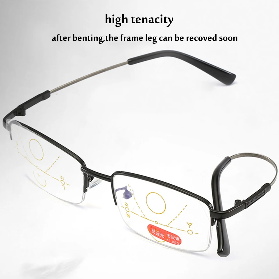 Прогрессивные многофокальные очки для чтения Мужские Рецептурные Tianium с