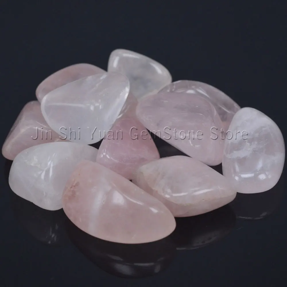 Натуральные камни из розового кварца точечные бусины опущенный камень чакра