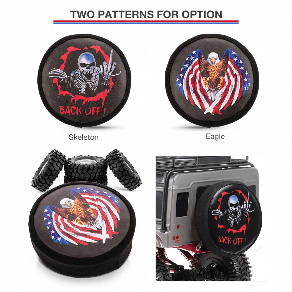 Радиоуправляемая Автомобильная запасная крышка для шин из искусственной кожи