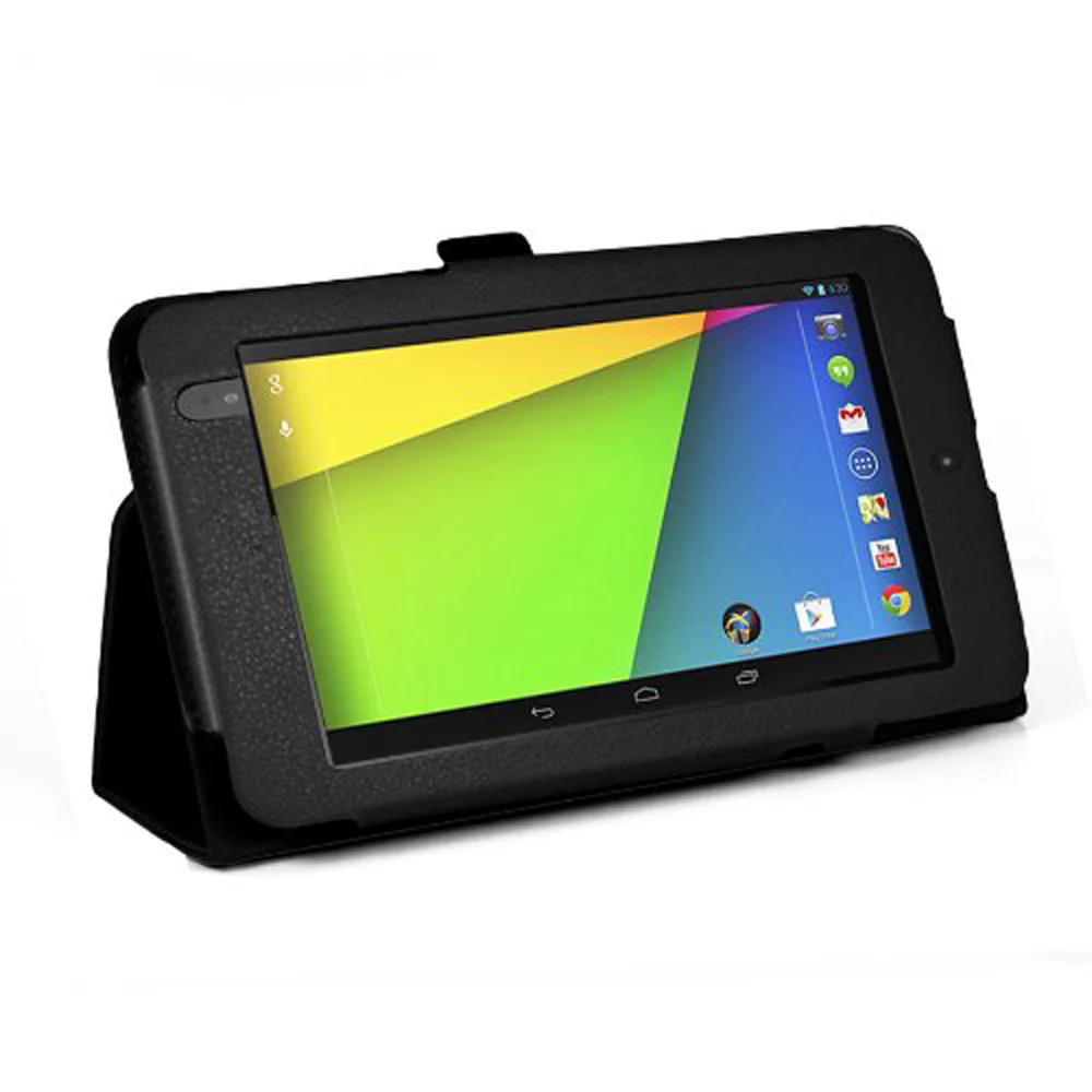 Защитный чехол книжка из искусственной кожи для Google Nexus 7 2 го поколения 2013 с