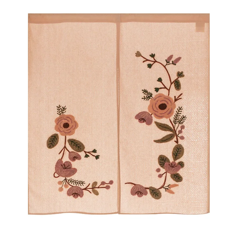 Хлопковые дверные занавески в японском стиле красивые цветы ручной работы чехлы