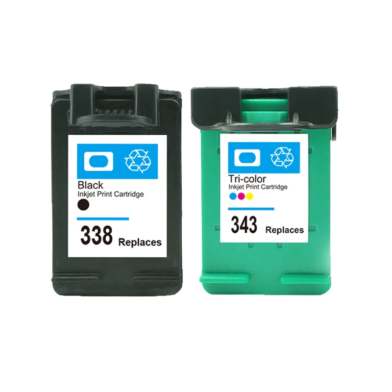 Совместимые чернильные картриджи LuoCai для hp 338 343 PSC 1500 1510 1513 1600 1610 2300 2600 2610 Photosmart C3100