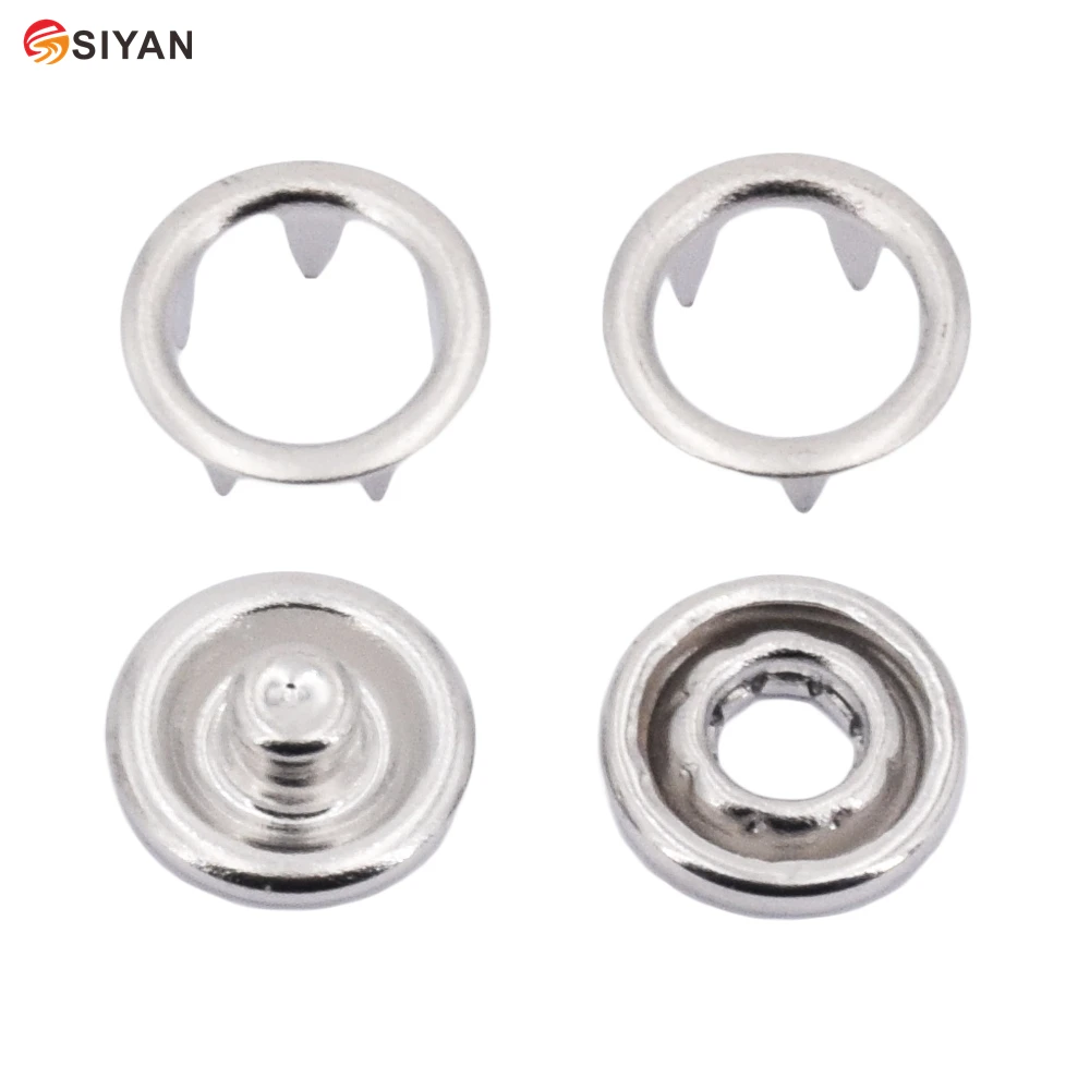 100 шт./комплект металлические латунные зубчатые кнопки 8 2 мм 9 10 мм|Пуговицы| |