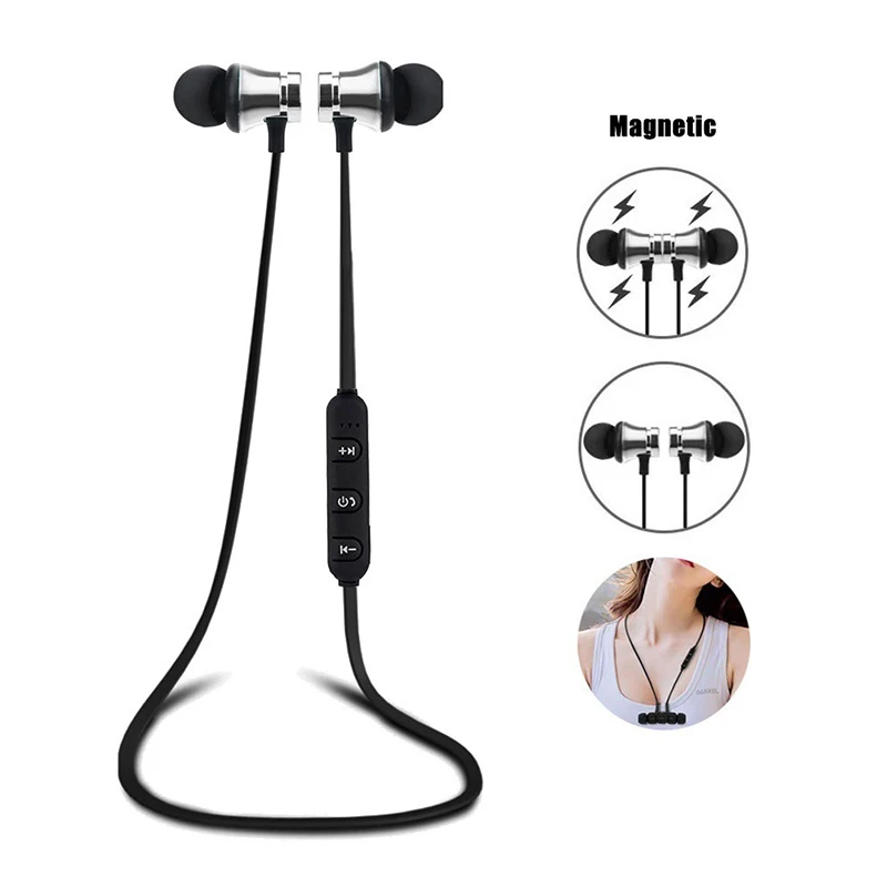 XT-11 Magnetic Bluetooth Earphone V4.2 Stereo Sports Waterproof Earbuds Wireless in-ear Headset with Mic for iPhone Samsung | Электроника