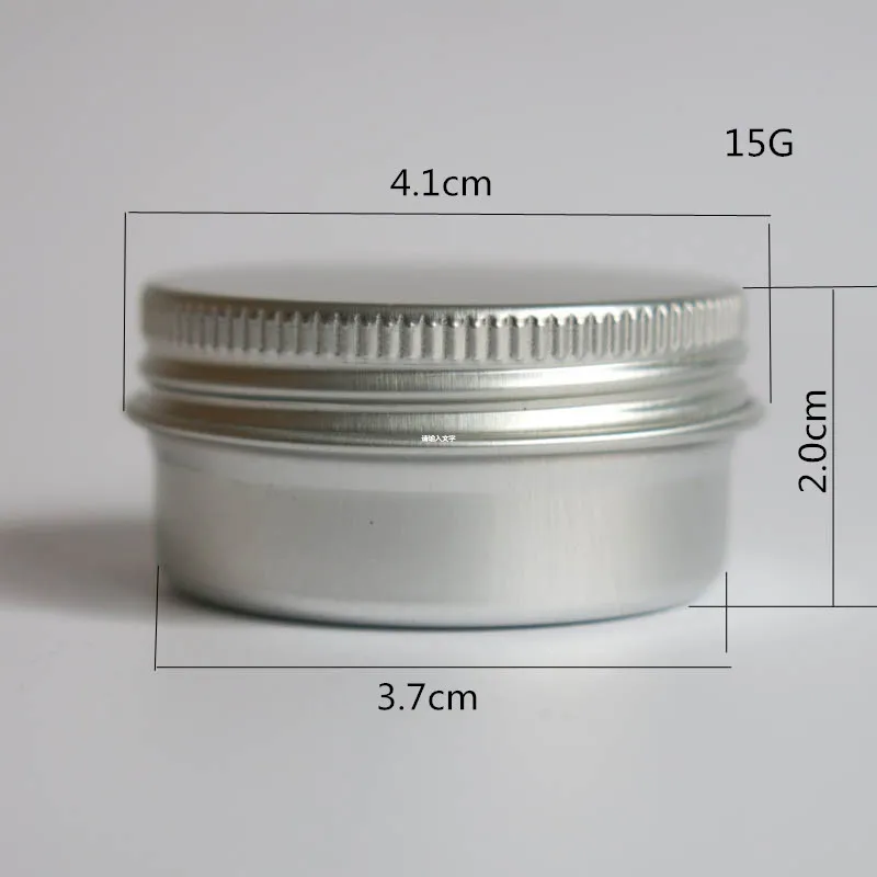 50X15 г Алюминий горшок банки банку 1/2oz металла упаковки косметики, 15cc Профессиональные Тени для век косметика контейнер