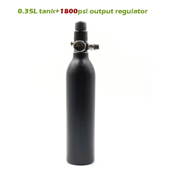 QUPB PCP Пейнтбол 4500PSI бак высокого давления 5/8-18 UNF резьба с регулятором 0.2L 0.26L 0.35L 0.45L - Цвет: 0.35L 1800psi output