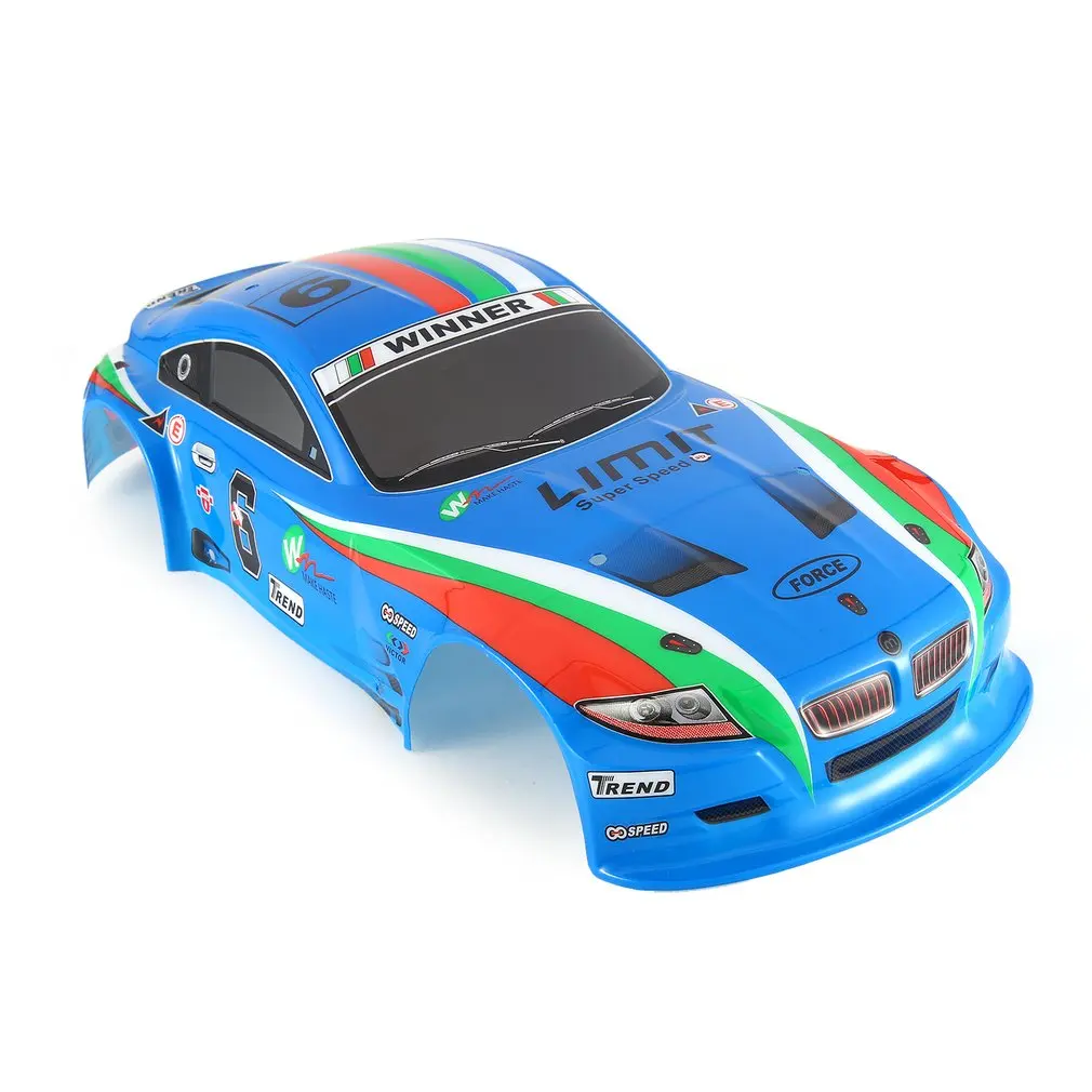 1/10 RC корпус автомобиля для 1:10 RC для гоночного автомобиля плоский спортивный Дрифт транспортного средства RTR детали для игрушек многоцветная Радиоуправляемая машина детали для игрушек