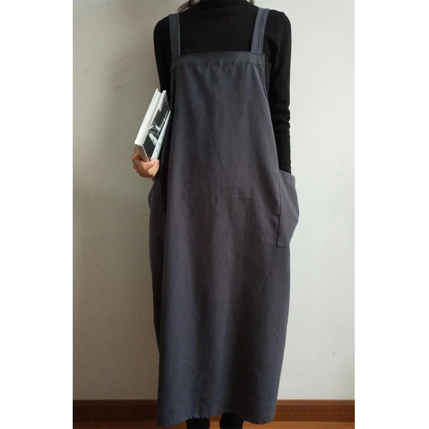 Ретро хлопковые льняные фартуки для женщин мужчин унисекс кухонный фартук