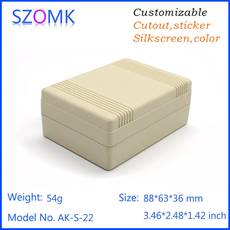 Пластиковый корпус для электроники пластиковый (1 шт.) 88*63*36 мм szomk Электрический abs