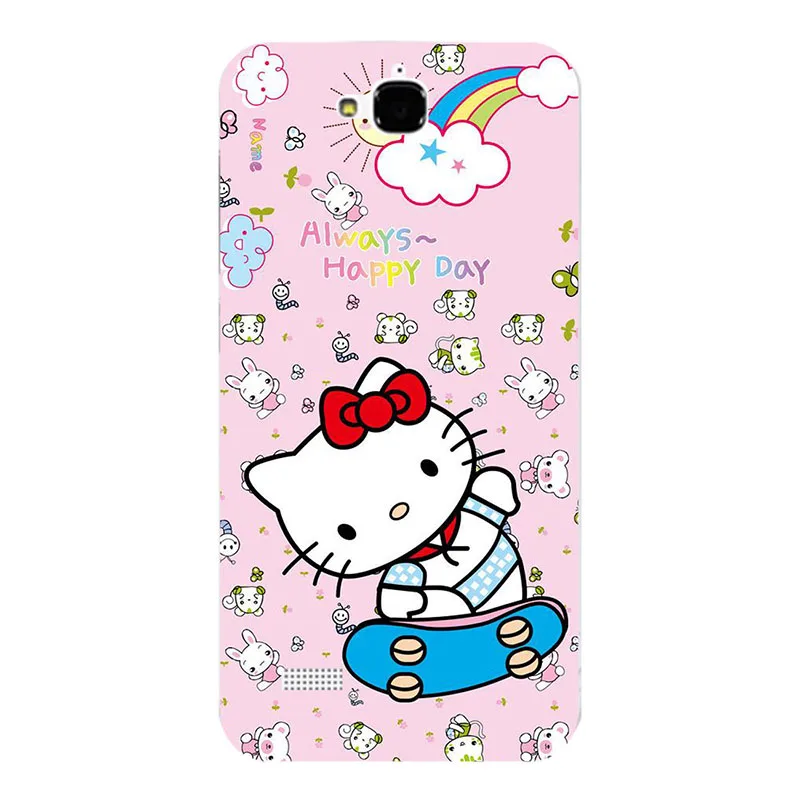 ZX32 Чехол для телефона huawei Honor 3C Lite Play Honor Holly чехол для телефона с кошкой бабочкой и цветами Силиконовая задняя крышка для huawei Honor 3C Lite - Цвет: ZX32