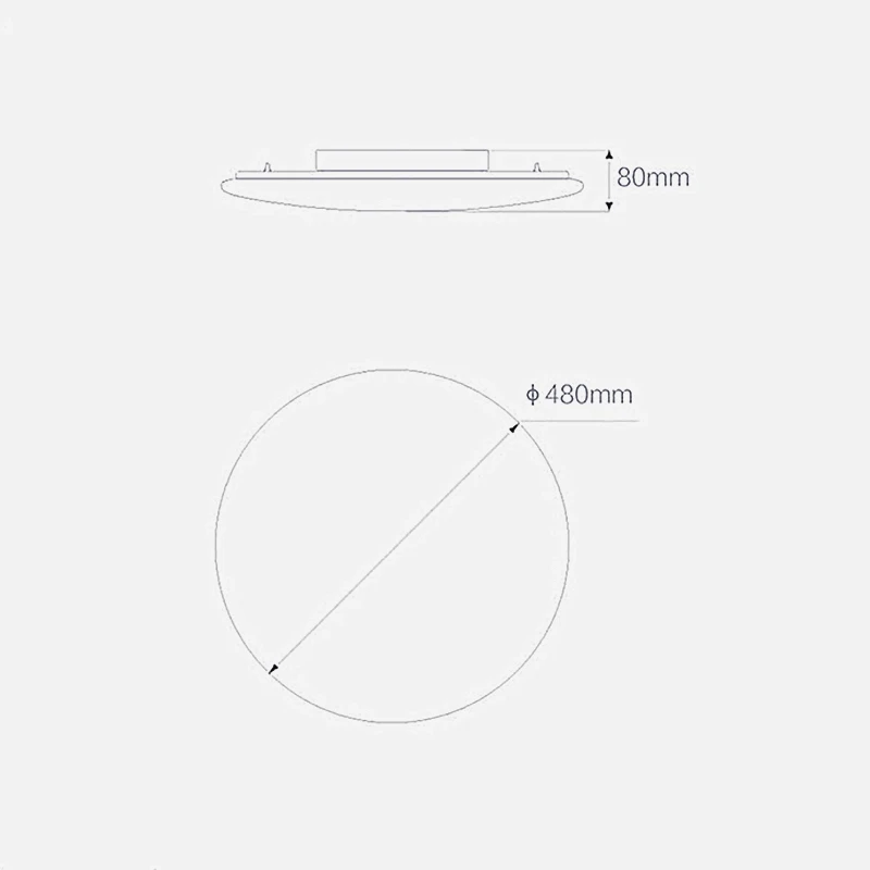 Yeelight xiaomi лампа mijia потолочная Светодиодная 480 32 Вт mi home умный пульт дистанционного