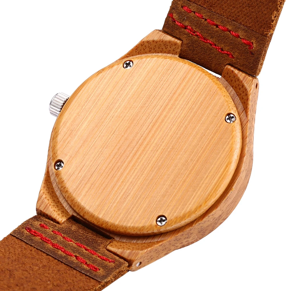 REDEAR Men Quartz Watch Imported Movt Skull Pattern Wooden Case Wristwatch | Наручные часы