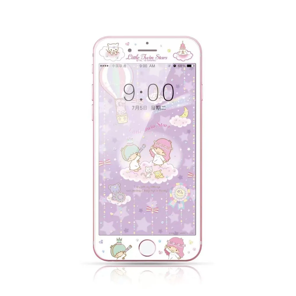 Kids Kitty Защитная пленка для экрана из закаленного стекла для iphone 8 Plus 6 6s 7 Plus Tom Jerry Bear мультяшная 3D изогнутая кромка пленка для полного покрытия DH84 - Цвет: Kids