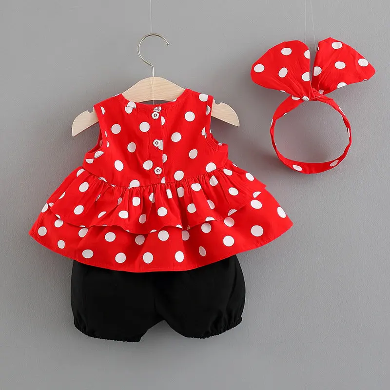2018 Летние повседневные Детские Комплекты летней одежды для маленьких девочек