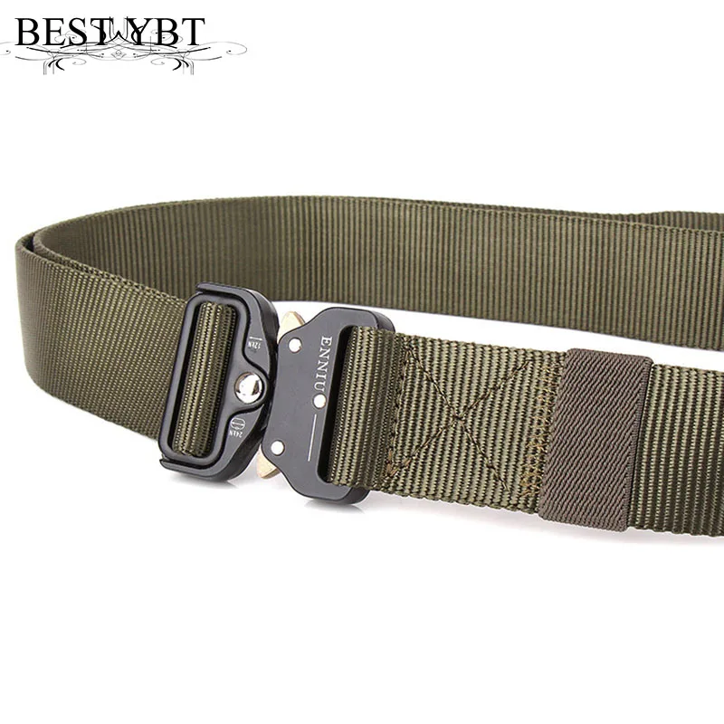 

Best YBT Unisex Belt Nylon Alloy Insert buckle Women and Men Belt Army tactical Casual fashion High Quality Unisex Belt