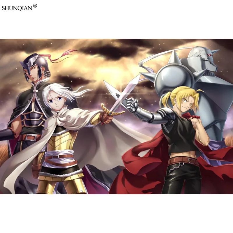 Ботинки для косплейного костюма Стальной Алхимик в стиле печати плакатов из