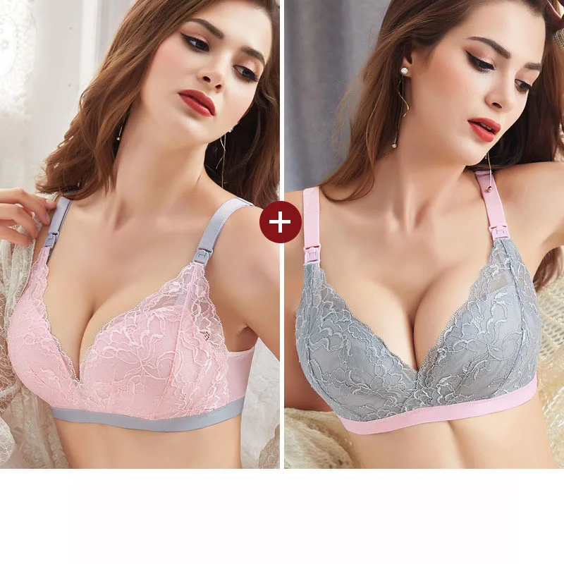 B30021-12 Teenster Бюстгальтер для кормления кружева беременность сексуальная одежда бюстгальтеры для кормления бюстгальтер для кормления женщина Грудное вскармливание нижнее белье передняя застежка бюстгальтер чашка - Цвет: B30021-12