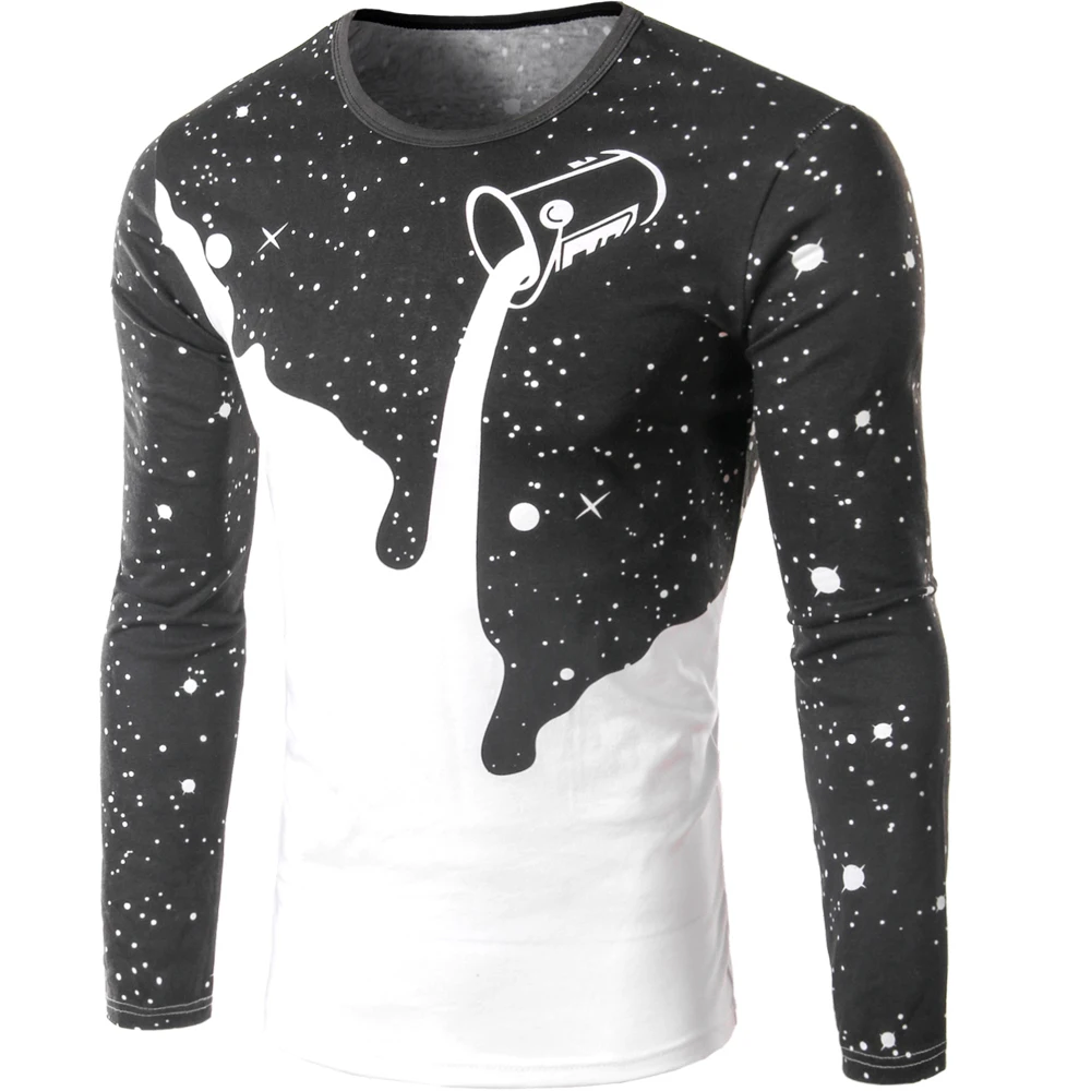 Autumn Men Top Tee Long Sleeve t shirt 