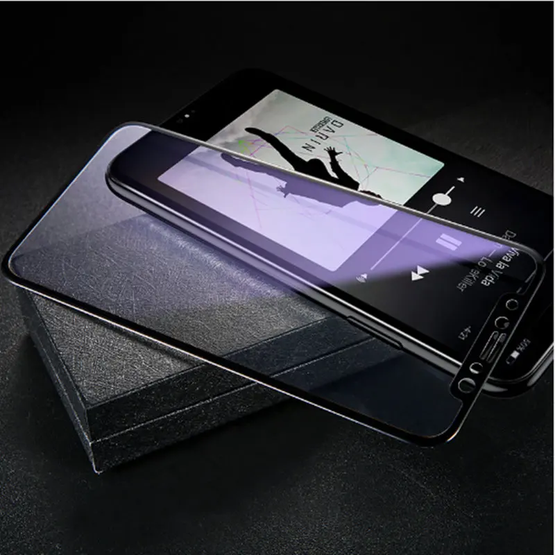 Защитное закаленное стекло Baseus 3D 0 23 мм для iPhone X с мягкими краями и полным