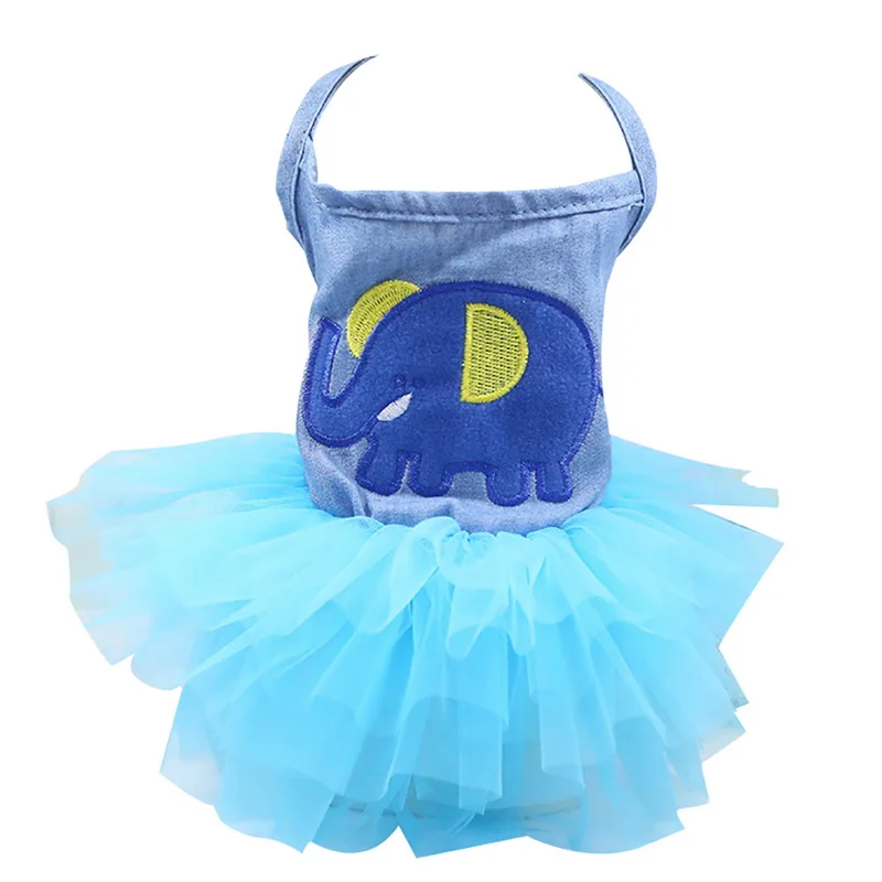 2019 модные летние Стиль блестки маленькая собака плaтья принцeссы для домашних