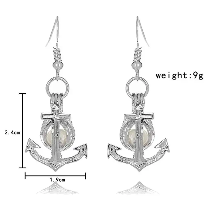 HENGSHENG Arrow Locket Cage Jewelry Set Pearl Oyster Pendant with 1 PC Real Oval in Charm | Украшения и аксессуары
