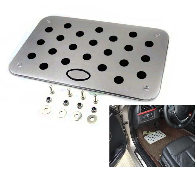 Авто Алюминиевый напольный коврик ковер ног эмблема Pad для езды на велосипеде Kia