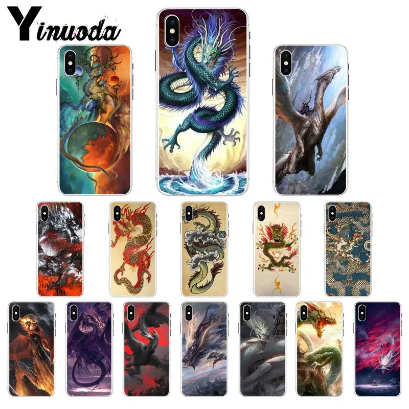 11pro MAX китайский стиль Дракон Мягкий Силиконовый ТПУ чехол для телефона iPhone 5 5Sx 6 7