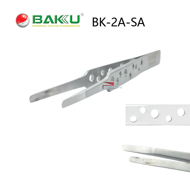 Профессиональный инструмент для ремонта BAKU BK 2A SA тупой точный Пинцет из