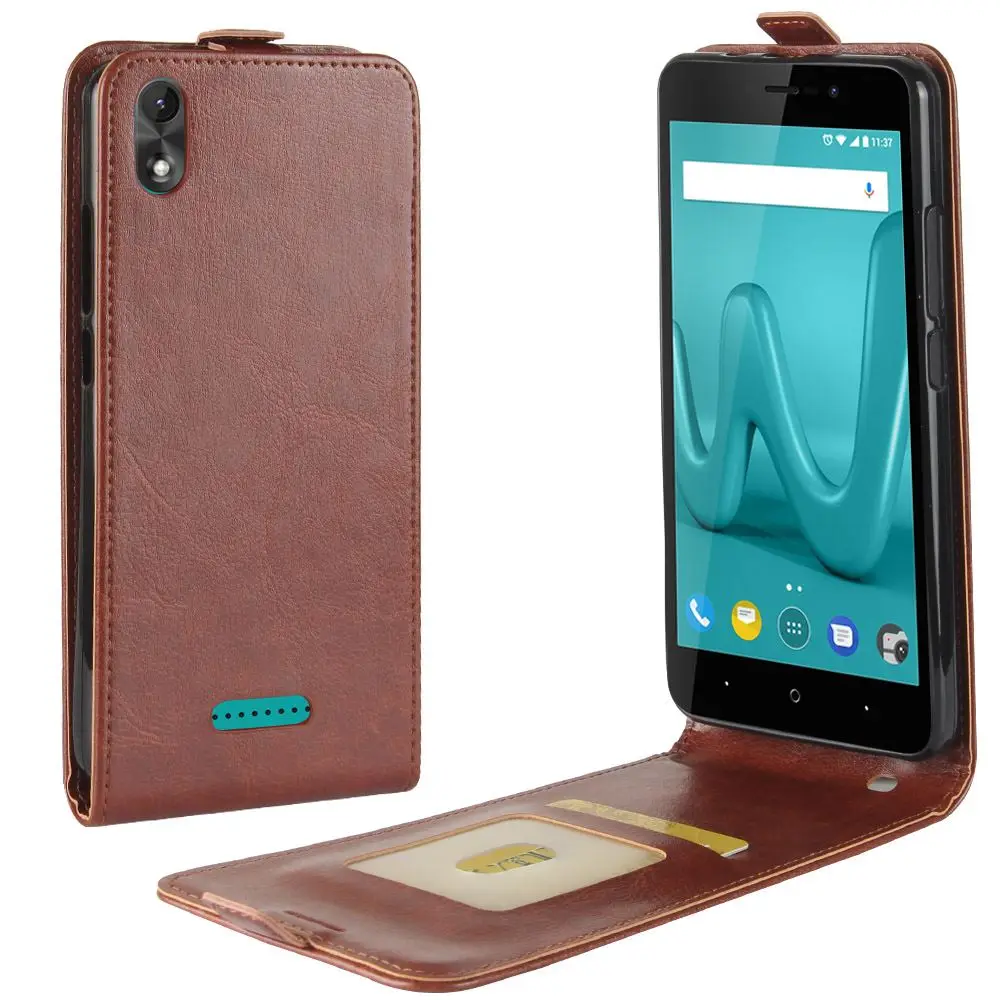 Yinghui для Wiko Ленни 4 plus слот карты Тонкий открыть и Подпушка ремень флип кожаный