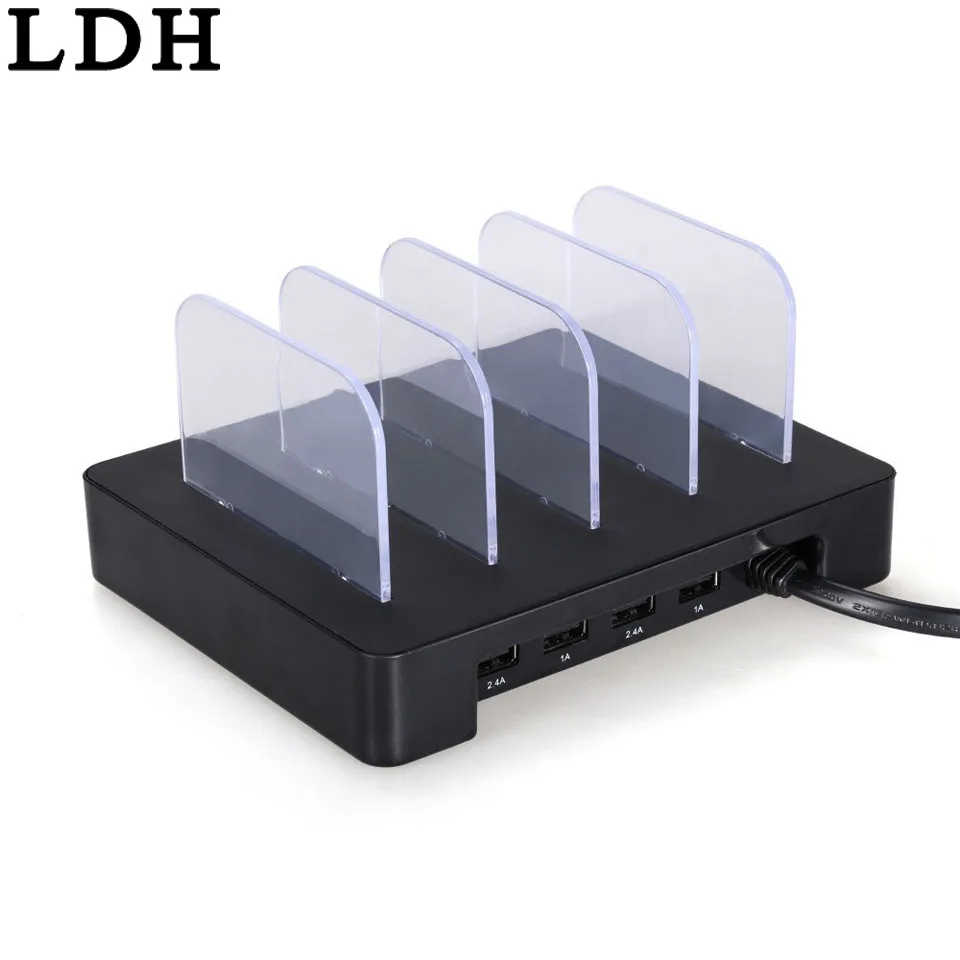 LDH 4 порта настольное USB зарядное устройство многофункциональная док станция для