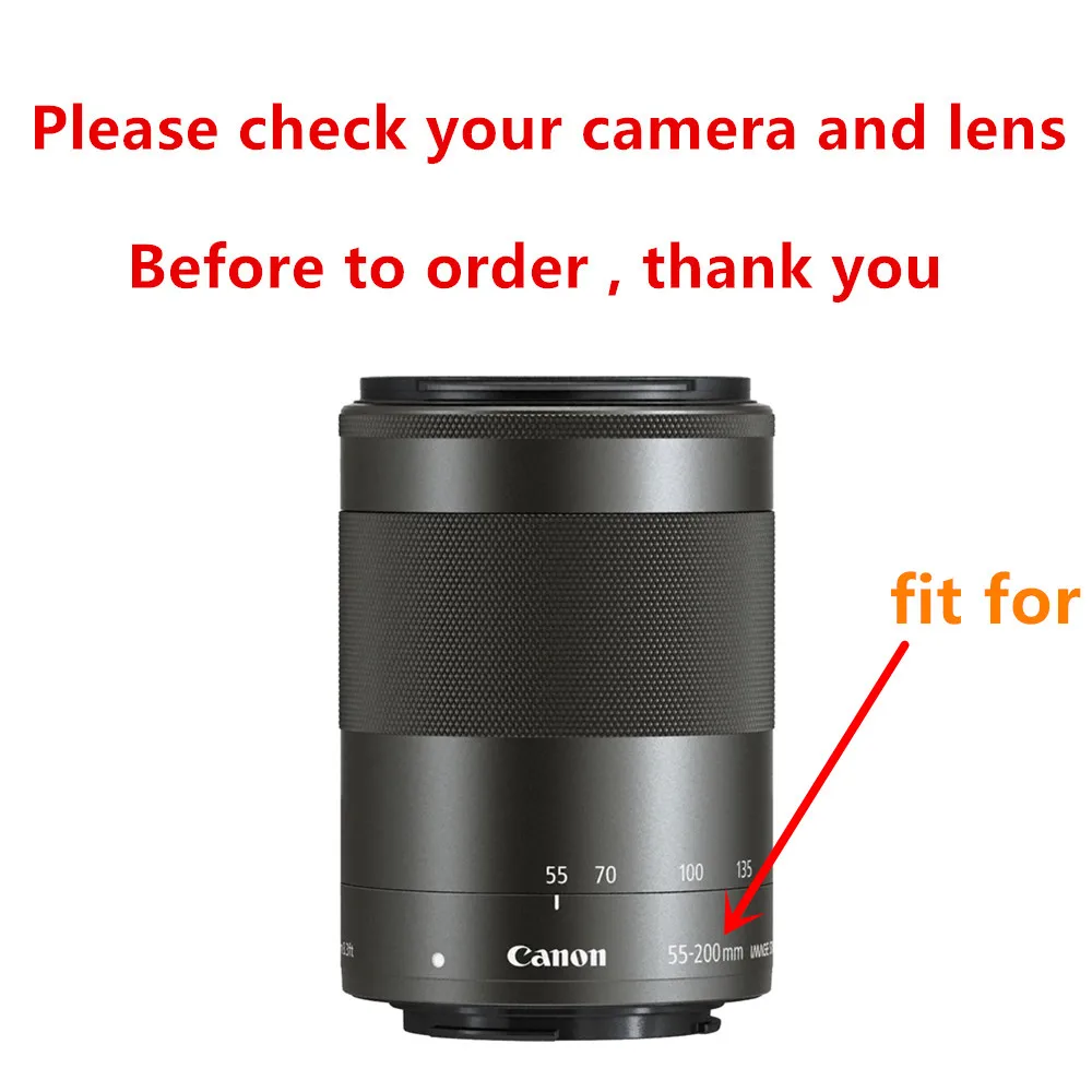 52 мм УФ фильтр бленда объектива для Canon EF-M 55-200 f/4 5-6 3 IS STM объектив EOS M200 M100 M50 M10 M6 M5 M3