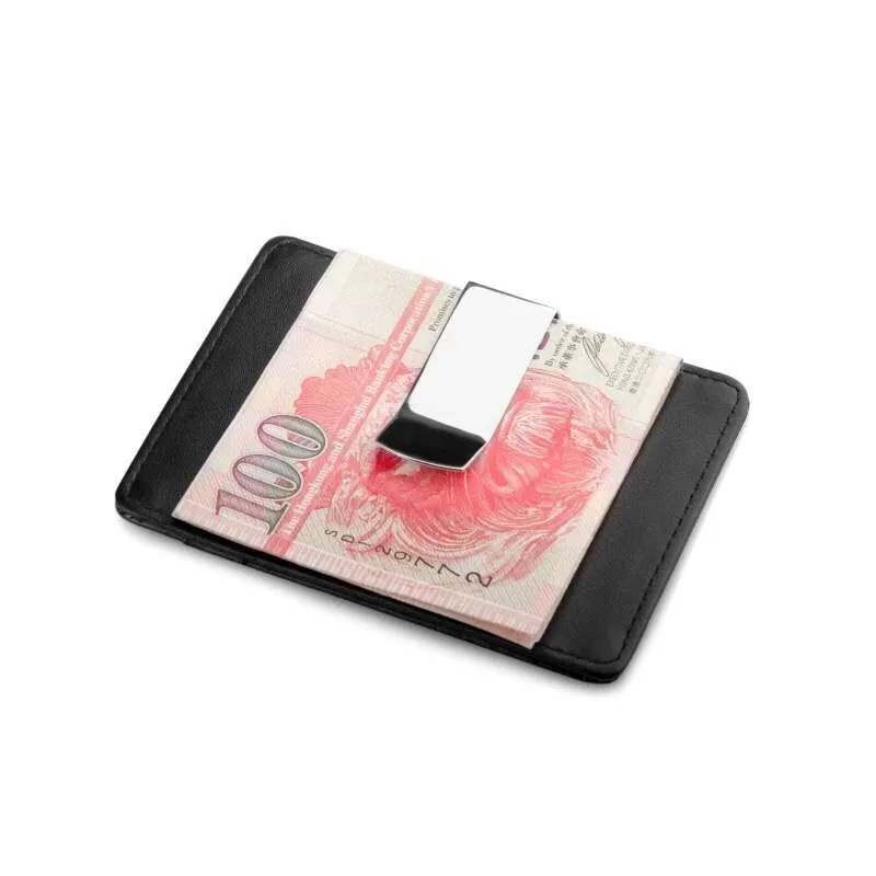 Rfid Blocking Case to Protect Credit Cards Wallet with Metal Clip Genuine Leather Slim id Holder Men Drivers License | Багаж и сумки