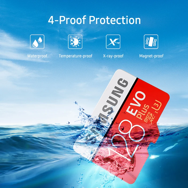 SAMSUNG карта памяти micro SD класс 10 256 ГБ 128 64 ГБ|Карты памяти| |