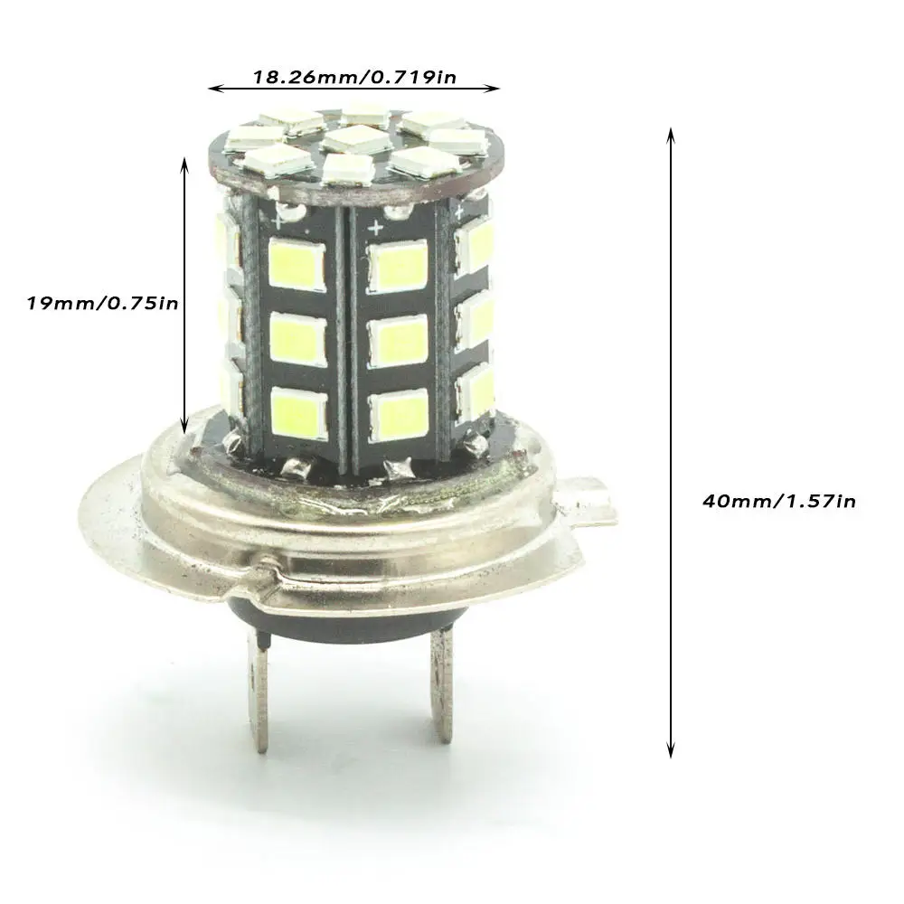 1 шт. H7 px26d 33 2835 SMD Светодиодные белые Противотуманные фары Лампа DC 12V фара