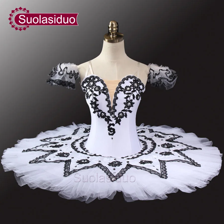 white Harlequinade Вариационная танцевальная пачка классическая блинная тарелка для сцены профессиональная балетная пачка балерина костюм SD0035 - Цвет: white